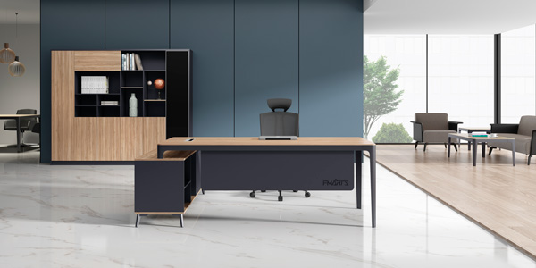 ?，斒宿k公家具|維克系列經(jīng)理辦公桌文件柜組合展廳實物展示視頻